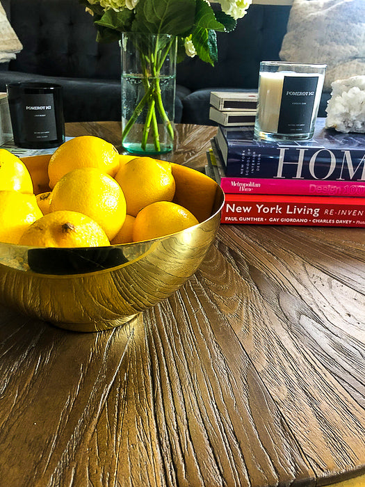 How to style a round coffee table