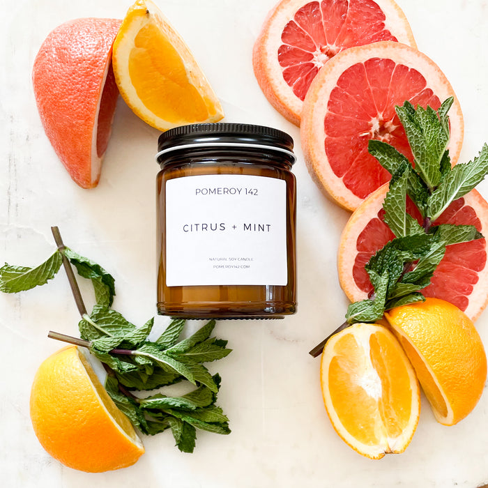 Citrus + Mint Soy Candle